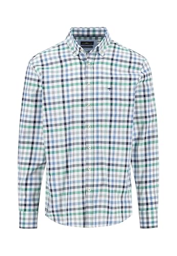 FYNCH-HATTON Kariertes Hemd mit Button-Down-Kragen Grass Green/XXL von FYNCH-HATTON