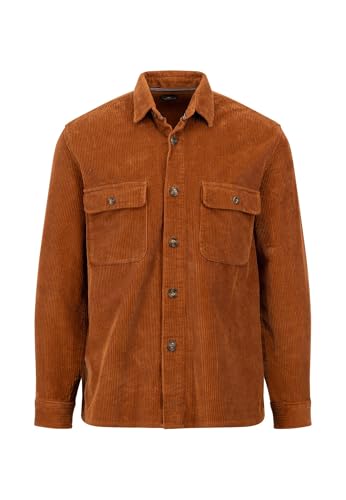FYNCH-HATTON Cord Overshirt mit Kentkragen Hazel/XXL von FYNCH-HATTON