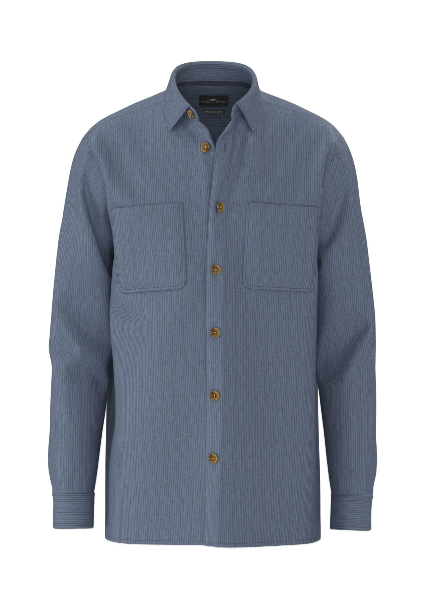FYNCH-HATTON - Corduroy Overshirt cloud blue - Gr. - XL von FYNCH-HATTON