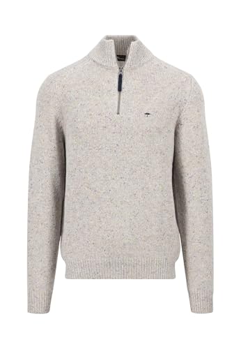 FYNCH-HATTON Donegal Strickpullover mit Troyerkragen Winter White/M von FYNCH-HATTON