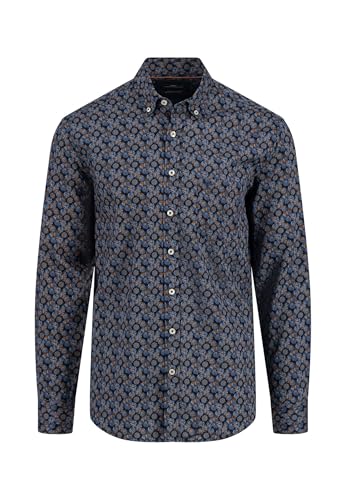 FYNCH-HATTON Elegantes Langarmhemd aus Baumwolle mit moderner Musterung, Hazel XL von FYNCH-HATTON