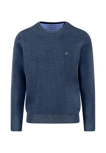 FYNCH-HATTON Feinstrickpullover aus Baumwolle mit Rundhalsausschnitt Night/M von FYNCH-HATTON