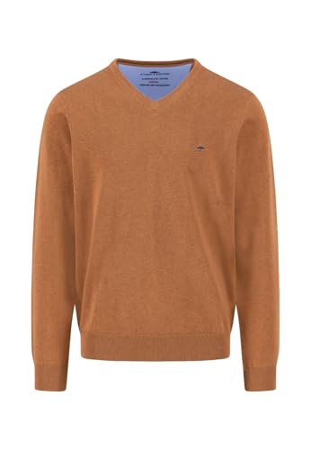 FYNCH-HATTON Feinstrickpullover aus Baumwolle mit V-Ausschnitt Hazel/XL von FYNCH-HATTON