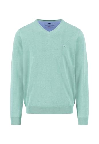 FYNCH-HATTON Feinstrickpullover aus Baumwolle mit V-Ausschnitt fern/XXL von FYNCH-HATTON