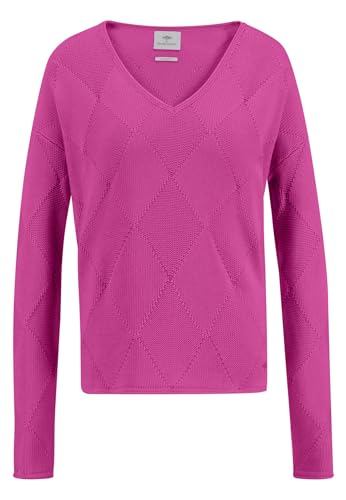 FYNCH-HATTON Feinstrickpullover mit V-Ausschnitt Rose/XL von FYNCH-HATTON