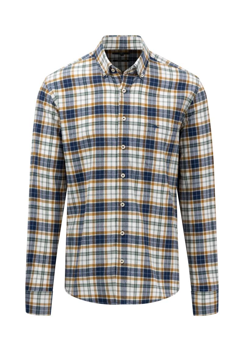 FYNCH-HATTON - Flannel Big Check, B.D., 1/1 offwhite - Gr. - 3XL von FYNCH-HATTON