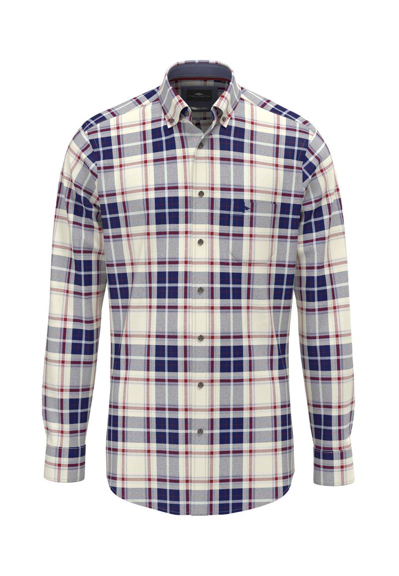 FYNCH-HATTON - Flannel Check, B.D., 1/1 garnet red - Gr. - M von FYNCH-HATTON