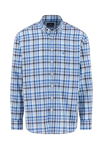 FYNCH-HATTON Kariertes Hemd aus Baumwolle mit Button-Down Kragen Navy/M FYNCH-HATTON Kariertes Hemd aus Baumwolle mit Button-Down Kragen Navy/M von FYNCH-HATTON