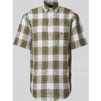 Fynch-Hatton Freizeithemd mit Streifenmuster in Khaki Melange, Größe 3XL von FYNCH-HATTON