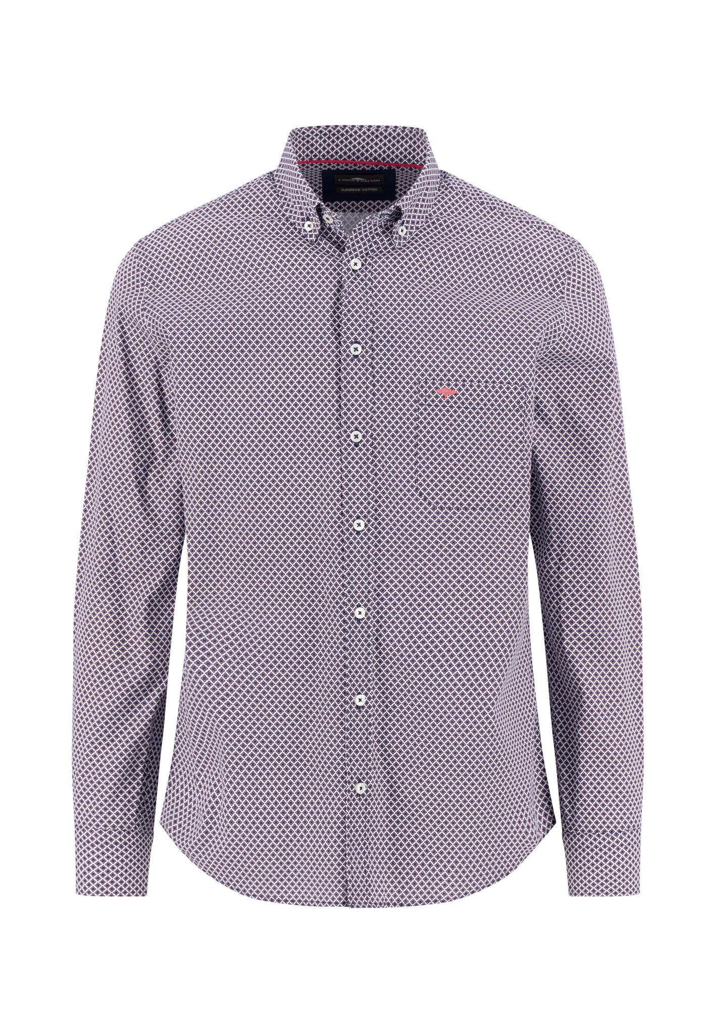 FYNCH-HATTON - Graphic Flower Print, B.D., 1/1 berry - Gr. - L von FYNCH-HATTON