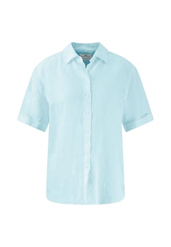 FYNCH-HATTON Halbarm-Bluse aus Leinenmix Aqua Sky / 42 von FYNCH-HATTON