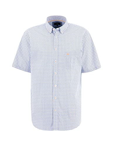 FYNCH-HATTON Hemd 13135031 - Button-Down-Hemd mit Halbarm und modischem Print Tangerine L von FYNCH-HATTON