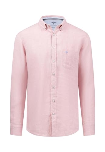 FYNCH-HATTON Premium Leinenhemd mit Button-Down-Kragen Lilac/XL von FYNCH-HATTON