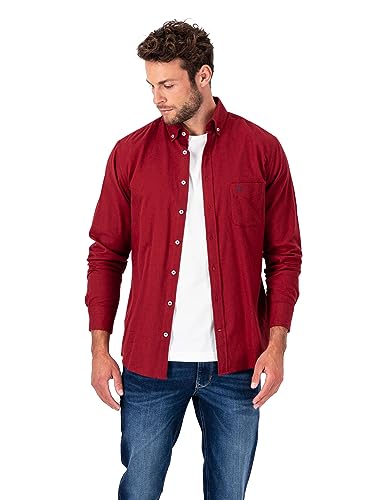 FYNCH-HATTON Hemd 13146010 - Weiches Flanell-Hemd Scarlet XXL von FYNCH-HATTON