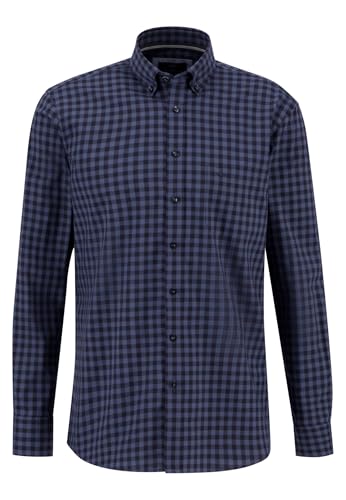 FYNCH-HATTON Hemd 13148120 - Karohemd mit Button-Down-Kragen Navy L von FYNCH-HATTON