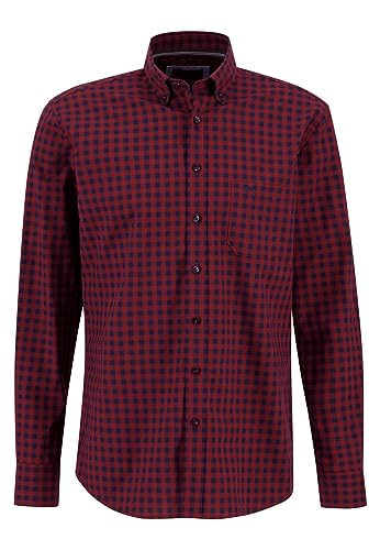 FYNCH-HATTON Hemd 13148120 - Karohemd mit Button-Down-Kragen Scarlet M von FYNCH-HATTON