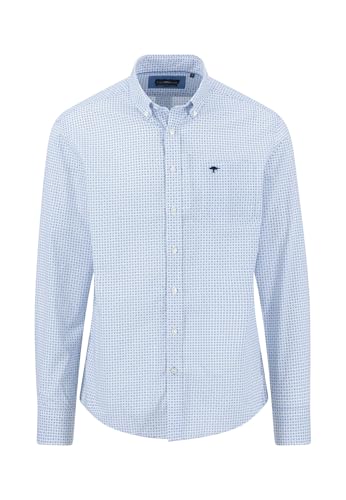 FYNCH-HATTON Hemd aus Baumwolle mit Button-Down-Kragen und Allover-Print Crystal Blue/XL FYNCH-HATTON Hemd aus Baumwolle mit Button-Down-Kragen und Allover-Print Crystal Blue/XL von FYNCH-HATTON