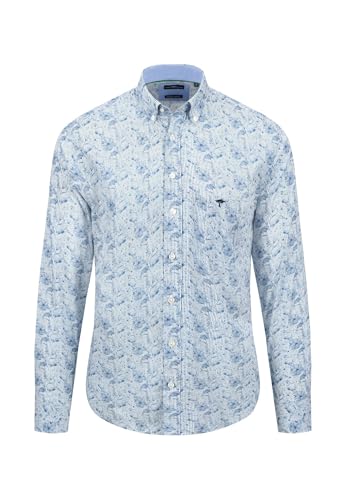 FYNCH-HATTON Hemd aus Baumwolle mit Flower-Print Cloud Blue/XL von FYNCH-HATTON
