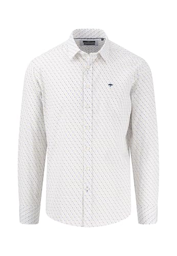 FYNCH-HATTON Hemd aus Baumwolle mit Kentkragen und Alloverprint Strong Blue / 3XL von FYNCH-HATTON