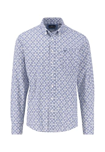 FYNCH-HATTON Hemd aus Baumwolle mit grafischem Print Navy/XXL von FYNCH-HATTON