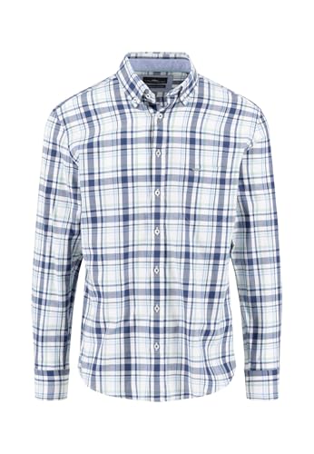 FYNCH-HATTON Hemd aus Baumwolle mit kariertem Muster und Button-Down-Kragen fern/M von FYNCH-HATTON