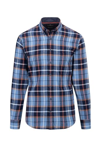 FYNCH-HATTON Hemd aus Flanell mit Karomuster Navy/M von FYNCH-HATTON