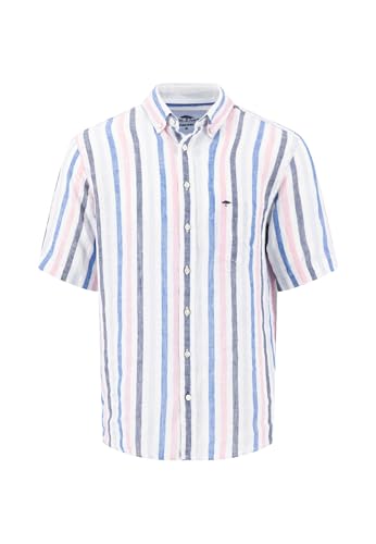FYNCH-HATTON Hemd aus Leinen mit Button-Down-Kragen und Streifen Peony/M von FYNCH-HATTON