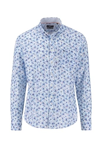 FYNCH-HATTON Hemd mit Button-Down-Kragen und floralem Print Strong Blue/L von FYNCH-HATTON