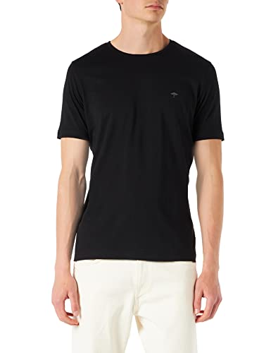 FYNCH-HATTON Herren, Basic T-Shirt, Schwarz (Black 999), Large (Herstellergröße: L) von FYNCH-HATTON