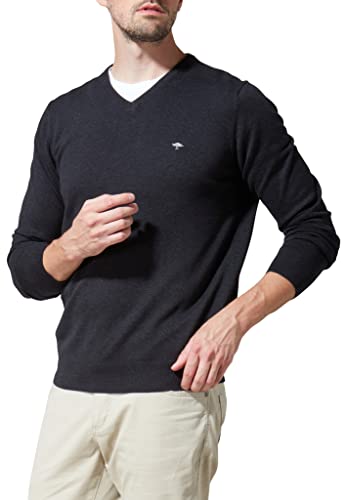 FYNCH-HATTON Herren Pullover, V-neck Pullover, Charcoal, XXL EU von FYNCH-HATTON