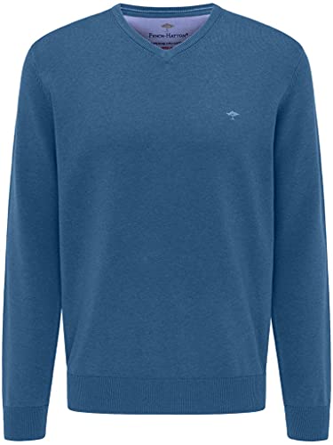 FYNCH-HATTON Herren, V-Neck Pullover Blau (Azure 634), X-Large (Herstellergröße: XL) von FYNCH-HATTON