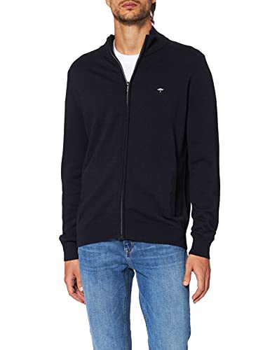 FYNCH-HATTON Herren Cardigan-zip Strickjacke, Navy, XXL EU von FYNCH-HATTON