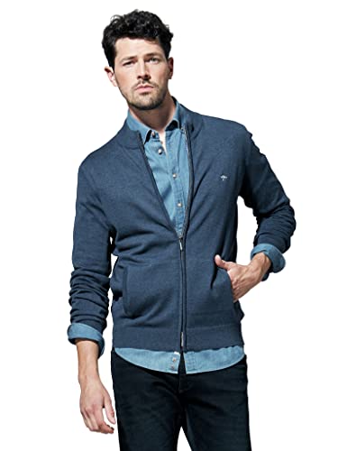 FYNCH-HATTON Herren Cardigan-zip Strickjacke, Night, XL EU von FYNCH-HATTON