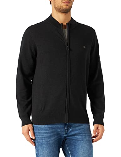 FYNCH-HATTON Herren Cardigan-zip Strickjacke, Charcoal, L EU von FYNCH-HATTON