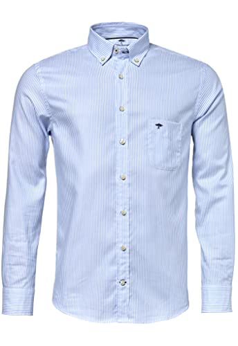 FYNCH-HATTON Hemden 10005500 - Oxford Shirt - Button Down Kragen Light Blue Stripe 3XL von FYNCH-HATTON