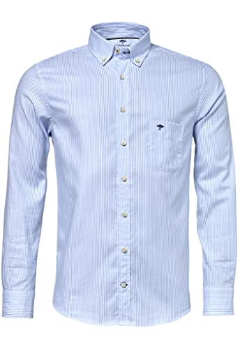 FYNCH-HATTON Hemden 10005500 - Oxford Shirt - Button Down Kragen Light Blue Stripe L von FYNCH-HATTON