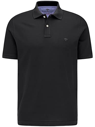 FYNCH-HATTON Klassisches Poloshirt aus Supima-Baumwolle, Black, 3XL von FYNCH-HATTON