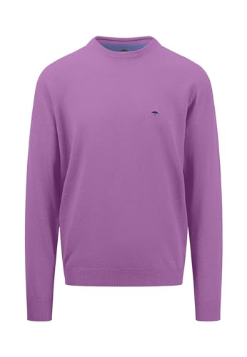 FYNCH-HATTON Herren Pulover-Feinstrick Superfine Baumwolle mit Rundhalsausschnitt, Dusty Lavender, L von FYNCH-HATTON