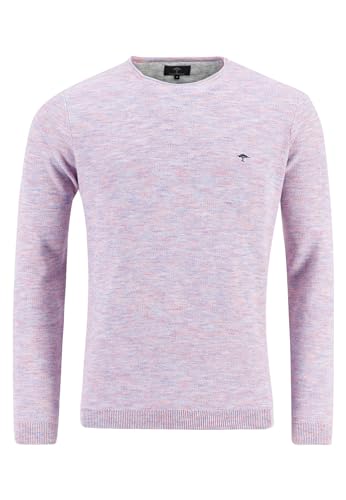 FYNCH-HATTON Herren Strick Pullover Rundhals rosa meliert - XL von FYNCH-HATTON