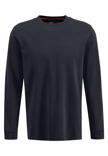 FYNCH-HATTON Herren T-Shirts-Longsleeve, Blau, L von FYNCH-HATTON