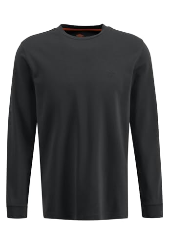 FYNCH-HATTON Herren T-Shirts-Longsleeve, Schwarz, L von FYNCH-HATTON