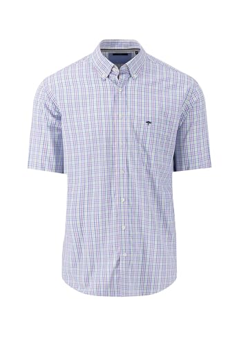 FYNCH-HATTON Kariertes Button-Down-Hemd mit Halbarm Dusty Lavender/L von FYNCH-HATTON