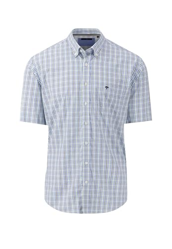 FYNCH-HATTON Kariertes Button-Down-Hemd mit Halbarm Dusty Olive/XL von FYNCH-HATTON