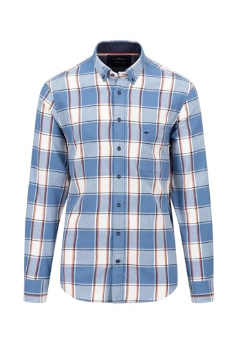 FYNCH-HATTON Hemd aus Flanell mit Karomuster Cloud Blue/L von FYNCH-HATTON