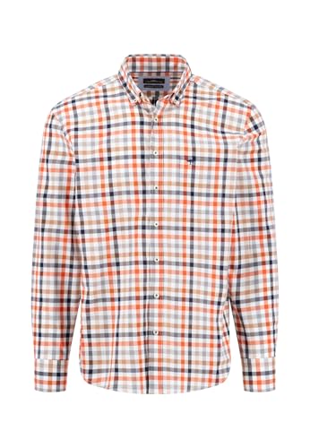FYNCH-HATTON Kariertes Hemd mit Button-Down-Kragen Flame / 3XL von FYNCH-HATTON