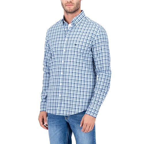 FYNCH-HATTON Kariertes Hemd mit Button-Down-Kragen Midnight/XXL von FYNCH-HATTON
