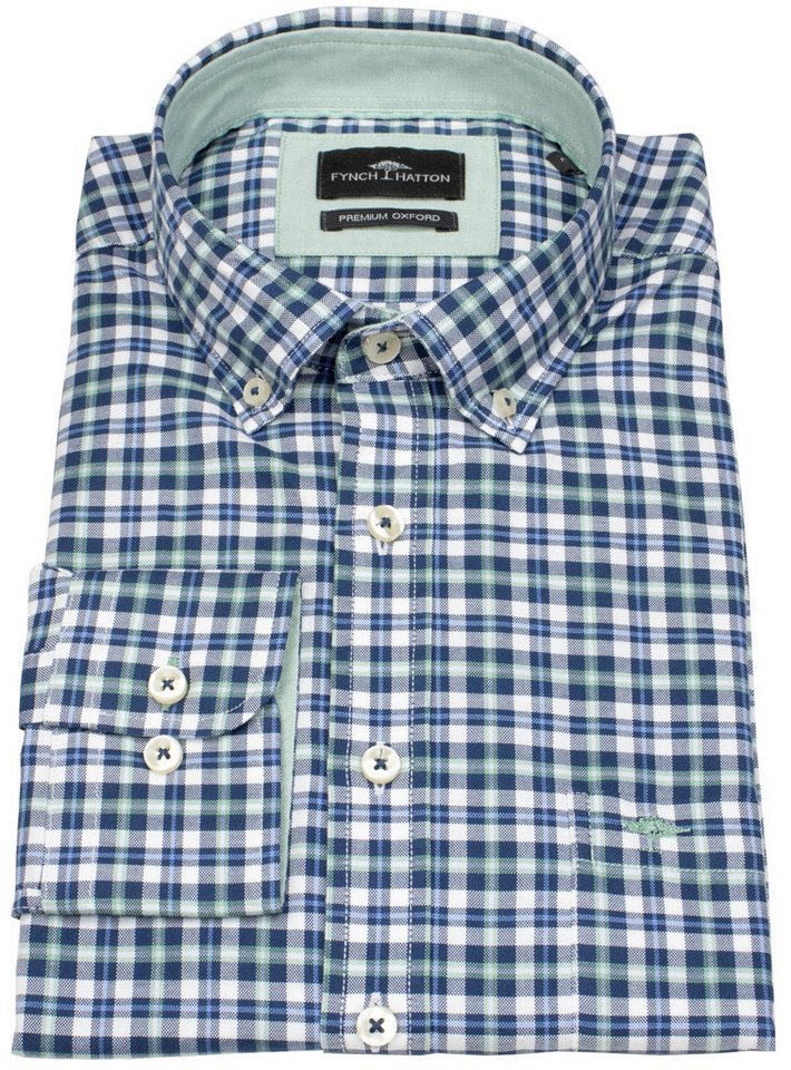 FYNCH-HATTON Karohemd Button-Down-Kragen von FYNCH-HATTON