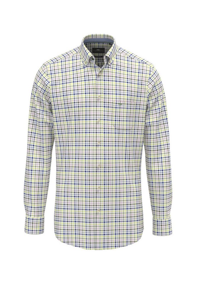 FYNCH-HATTON Karohemd Multicolor Washed Oxford langarm, mit Button-Down-Kragen von FYNCH-HATTON