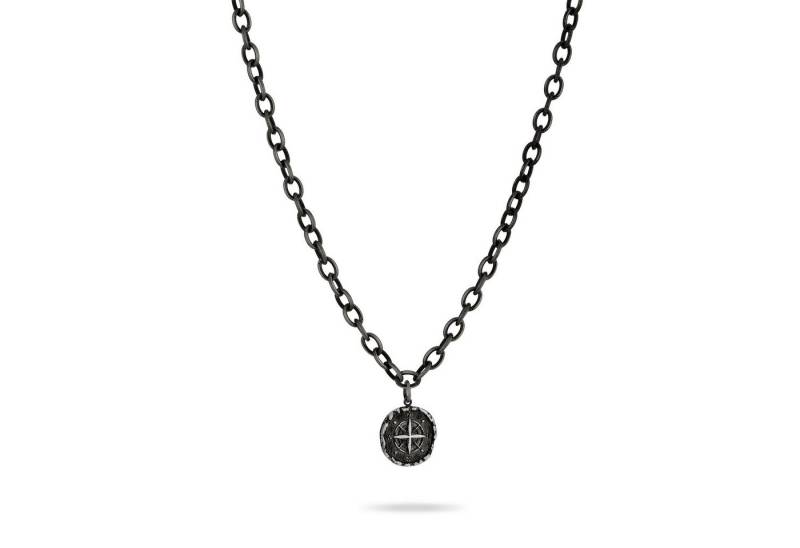 FYNCH-HATTON Kette mit Anhänger Schmuck Edelstahl Halskette The Antique Explorer Kompass von FYNCH-HATTON