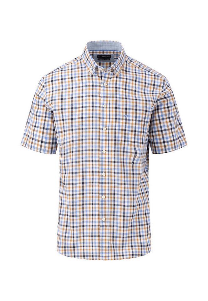 FYNCH-HATTON Kurzarmhemd Summer Slub Checks von FYNCH-HATTON